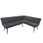 Eckbank 195 x 154 cm Anthrazit Mesilla kurzer Schenkel rechts - 5
