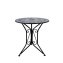 Bistro Sitzgruppe Metall schwarz Tisch mit 2 Stühlen Balkon Set mit Motiv Schiefer - 5