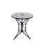 Bistro Sitzgruppe Metall schwarz Tisch mit 2 Stühlen Balkon Set mit Motiv - 5