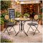 Gartentisch Metall Schwarz Kairo - 5