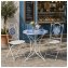 Gartenstuhl 2er-Set Metall Creme Santorin - 5
