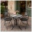 Gartenstuhl 2er-Set Metall Black and White - 5