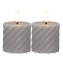 LED Stumpenkerze 2er-Pack SWIRL - 5