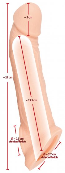 Penissleeve Sleeve with Extension 