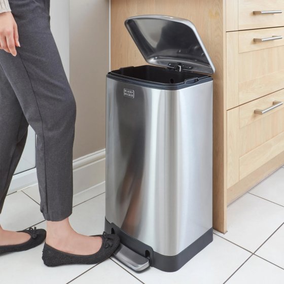 Treteimer 30 Liter Edelstahl 