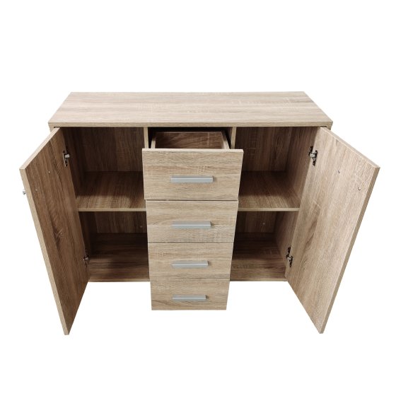 Sideboard Nina mit 4 Schubladen Sonoma 