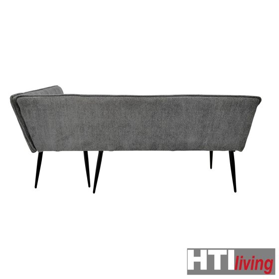 Eckbank 195 x 154 cm Mesilla Blaugrau kurzer Schenkel rechts 