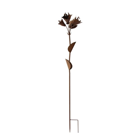Blumenstecker Rostoptik Blüten Celia 
