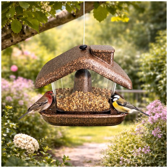 Vogelfutterhaus Nessa Metallic Gold 