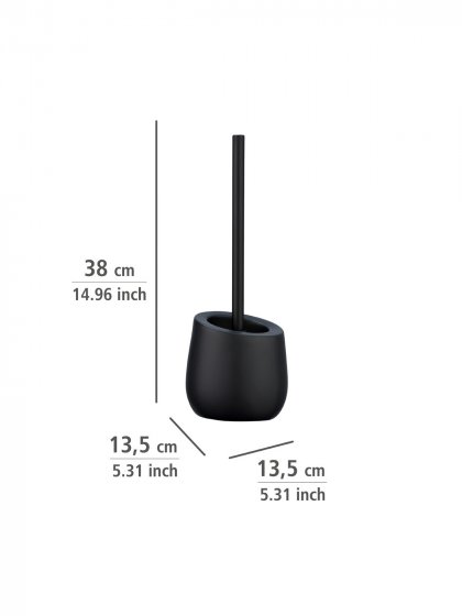 Bad-Accessoire-Set Mod. Badi Schwarz Keramik 