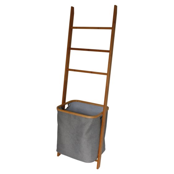 Wäscheleiter mit Wäschesack Stilvolle 2-in-1 Lösung 