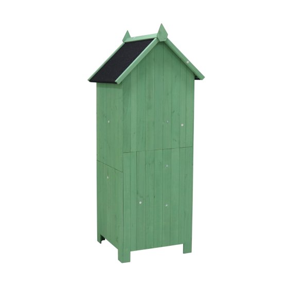Gartengeräteschrank aus Holz Praktischer Stauraum für Garten und Terrasse 