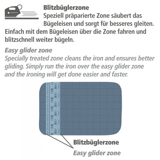 Bügeldecke Air Comfort Blitzbügler, mit Blitzbüglerzone für schnelles Bügeln 