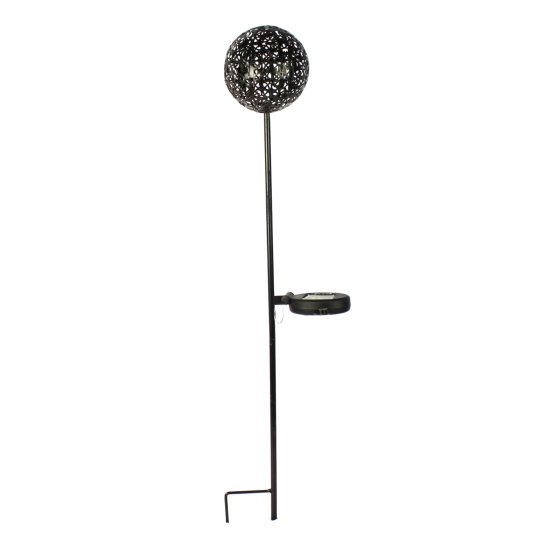 Solarlampe Luna Flower braun 