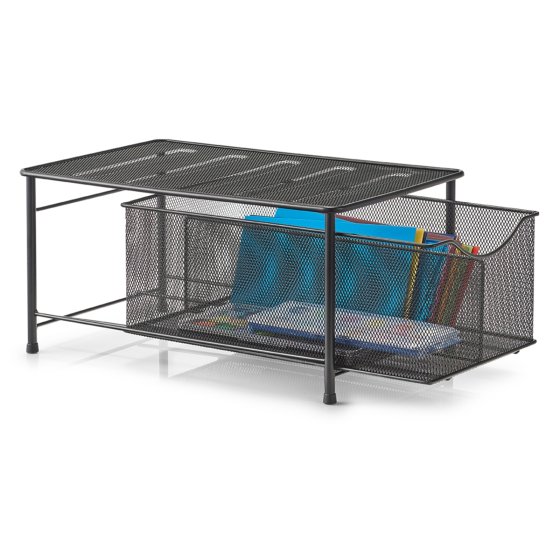 Schreibtisch Organizer Mesh Schwarz 