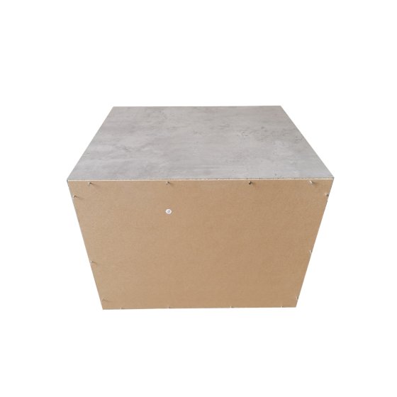 Nachtschrank 2er Set Beton Weiß Nina 