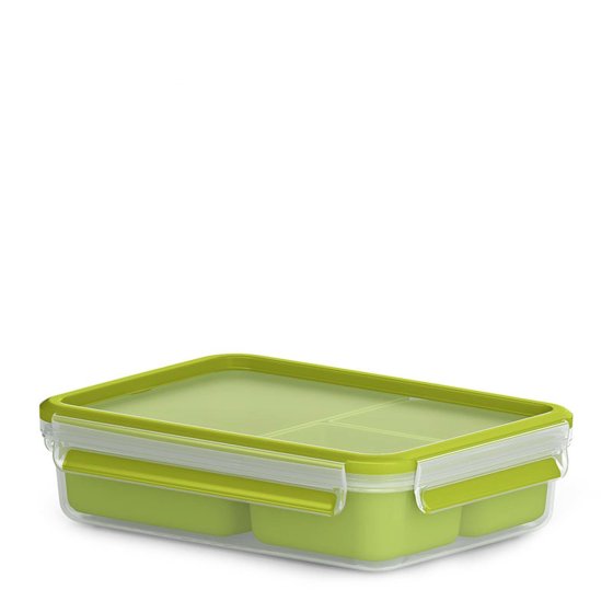 Snackbox mit 3 Einsätzen Clip + go 