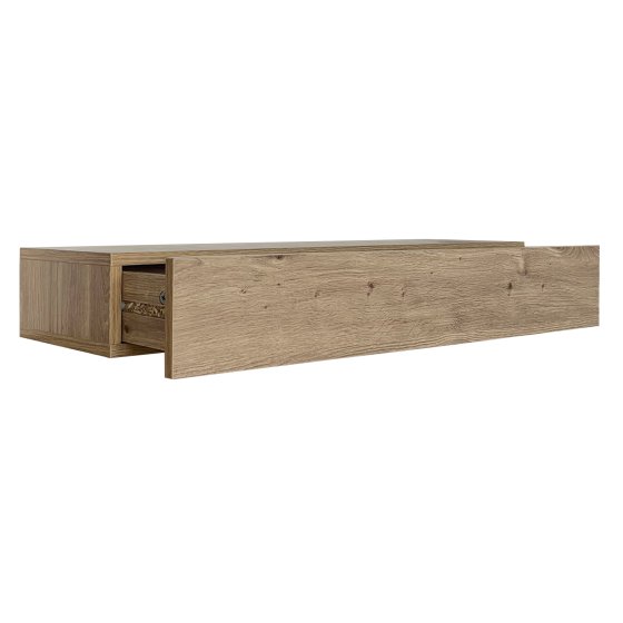 Wandregal mit Schublade 80 cm Artisaneiche 