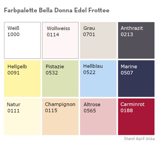 Spannbettlaken Bella Donna Edel-Frottee 060 FORMESSE 