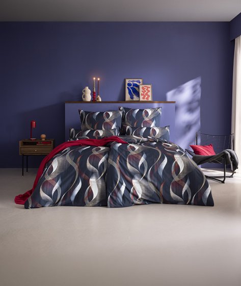 Bettwäsche Mako-Satin Nick ESTELLA indigo | 155x220