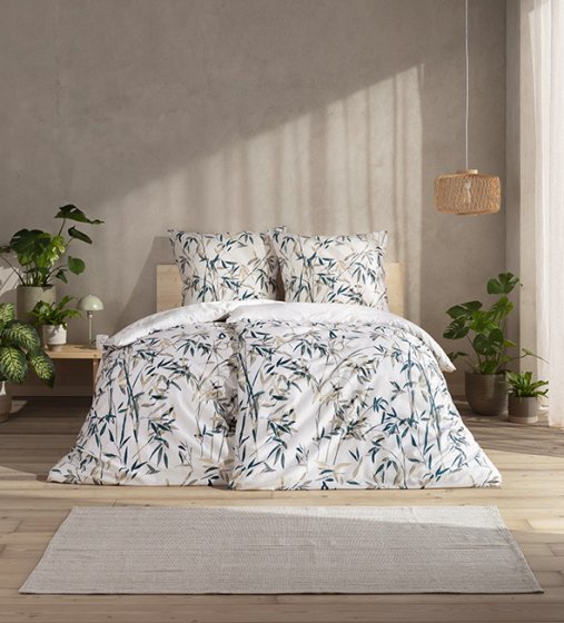 Bettwäsche Mako-Satin Bio Palmira ESTELLA 