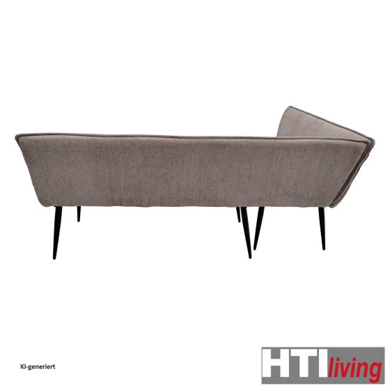 Eckbank 154 x 195 cm Mesilla Braun kurzer Schenkel links 