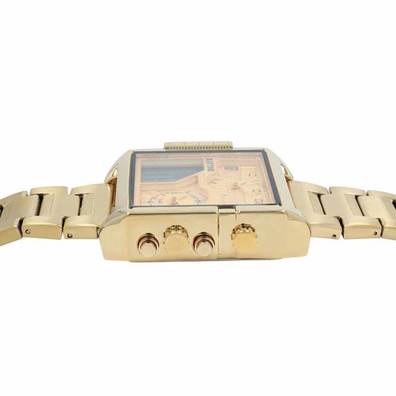 Analog-Digital-Uhr Gold