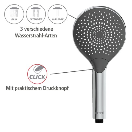 Duschkopf Chrom, Ø 12 cm 