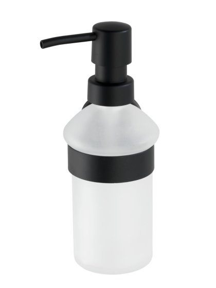 Seifenspender Mod. Bosio Edelstahl Black matt, Fassungsvermögen ca. 200 ml 
