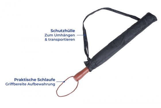 Sturm-Regenschirm Mod. Kyrill , stabiles Gestänge 