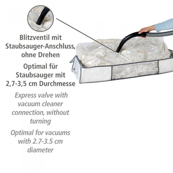 Vakuum Soft Unterbett-Box, bis zu 75 % Platzersparnis