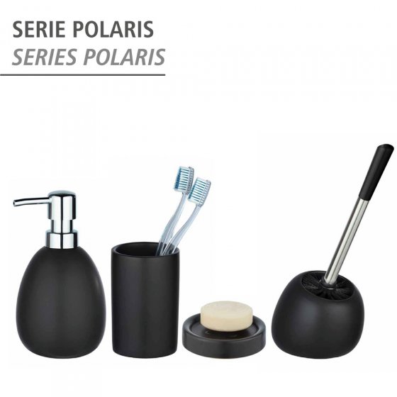 WC-Garnitur Mod. Polaris Schwarz matt, aus hochwertiger Keramik