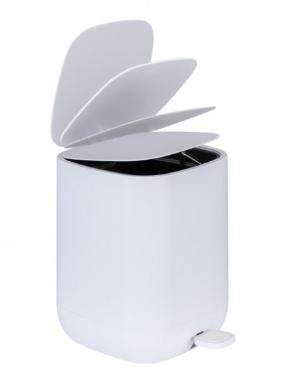 Treteimer Mod. Davos, Weiß 6,5 L, mit Easy-Close Absenkautomatik 