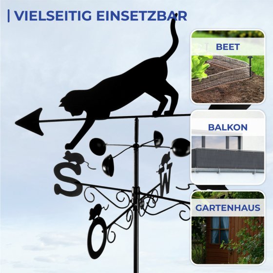 Wetterfahne Mod. Katze, Wetterhahn 