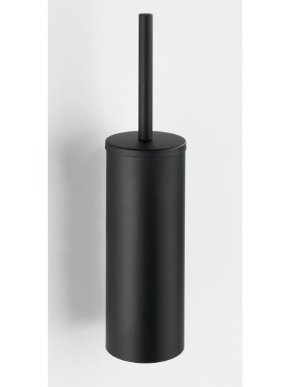 WC-Garnitur geschlossene Form Mod. Orea Schwarz, aus rostfreiem Edelstahl 