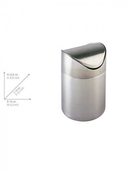 Kosmetikeimer Mod. Otranto Edelstahl, 3 Liter, rostfrei 
