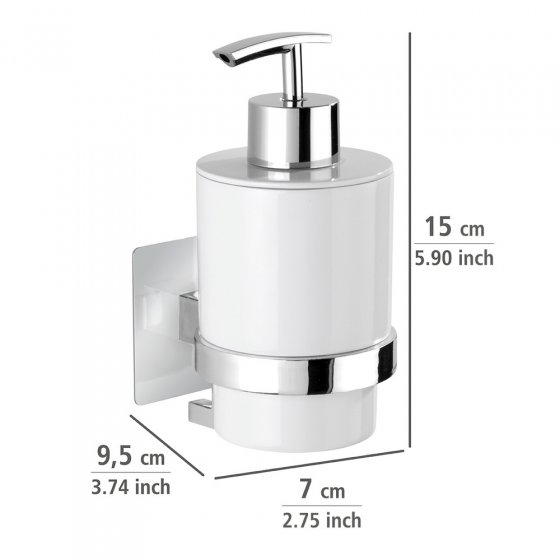 Turbo-Loc® Seifenspender Quadro, Befestigen ohne bohren 