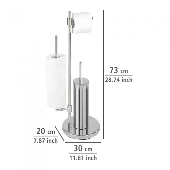 Stand WC-Garnitur Universalo Neo, integrierter Toilettenpapierhalter