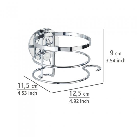 Turbo-Loc® Edelstahl Haartrocknerhalter, rostfrei, Befestigen ohne bohren 