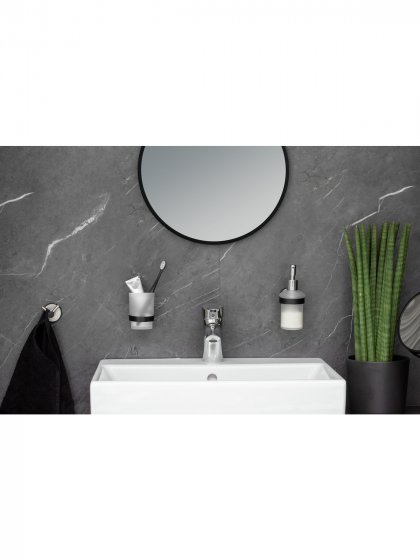UV-Loc® Seifenspender Mod. Udine, Befestigen ohne Bohren mit innovativem Klebesystem