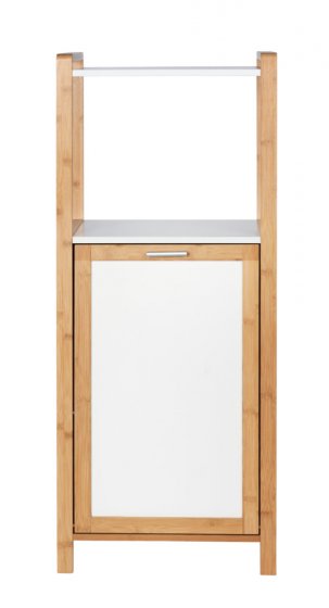 Regal Mod. Finja aus Bambus mit Wäschebox, aus Bambus