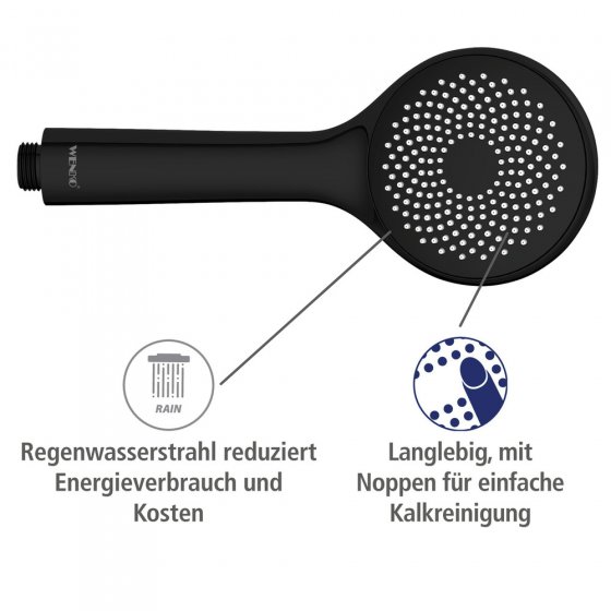 Duschkopf Watersaving Ø 95 cm 1 Funktion, Ø 9,5 cm 