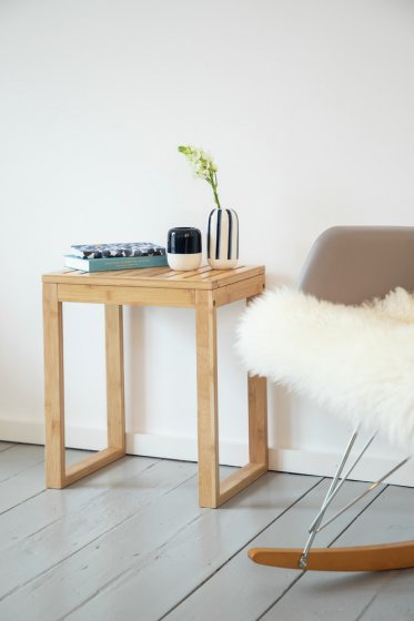 Badhocker Mod. Bamboo, Hocker aus Bambus 