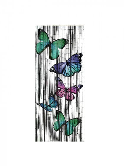 Bambusvorhang Mod. Schmetterlinge, 90 x 200 cm 