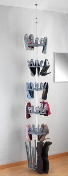 Teleskop-Schuhregal Mod. Achilles, für 30 Paar Schuhe und 6 Paar Stiefel 