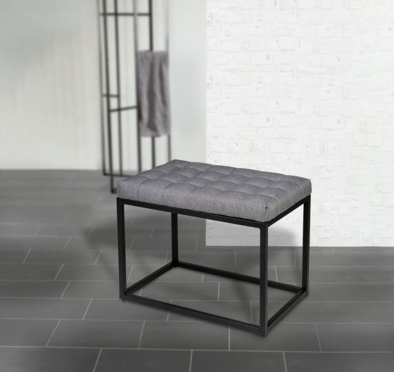 Bank mit Polster Mod. Amandola, 59 x 45,5 x 39 cm, belastbar bis zu 120 kg 