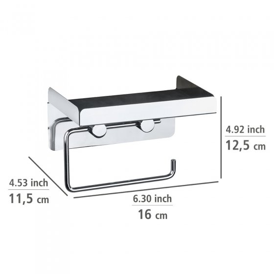 Toilettenpapierhalter 2 in 1 Edelstahl, rostfrei 