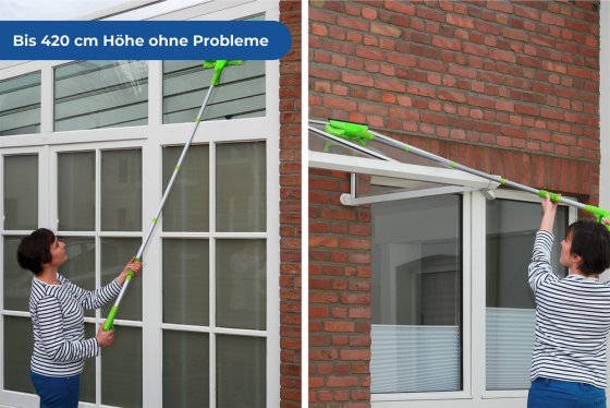 Sprüh-Fensterwischer Mod. Maxi extra lang, Arbeitshöhe bis 420 cm 