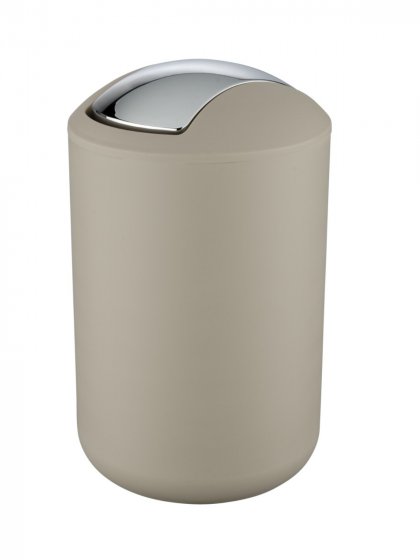 Schwingdeckeleimer Mod. Brasil Taupe L, 6,5 Liter 