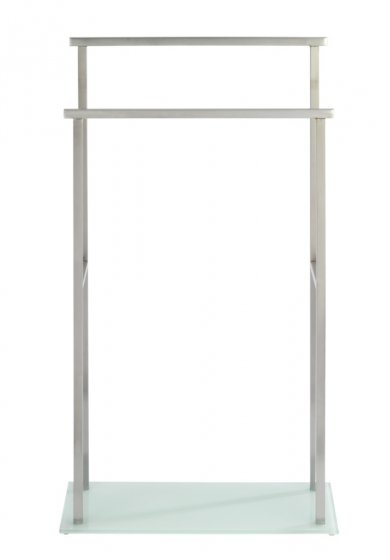 Handtuchbutler Mod. Debar Edelstahl, mit 2 Handtuchstangen